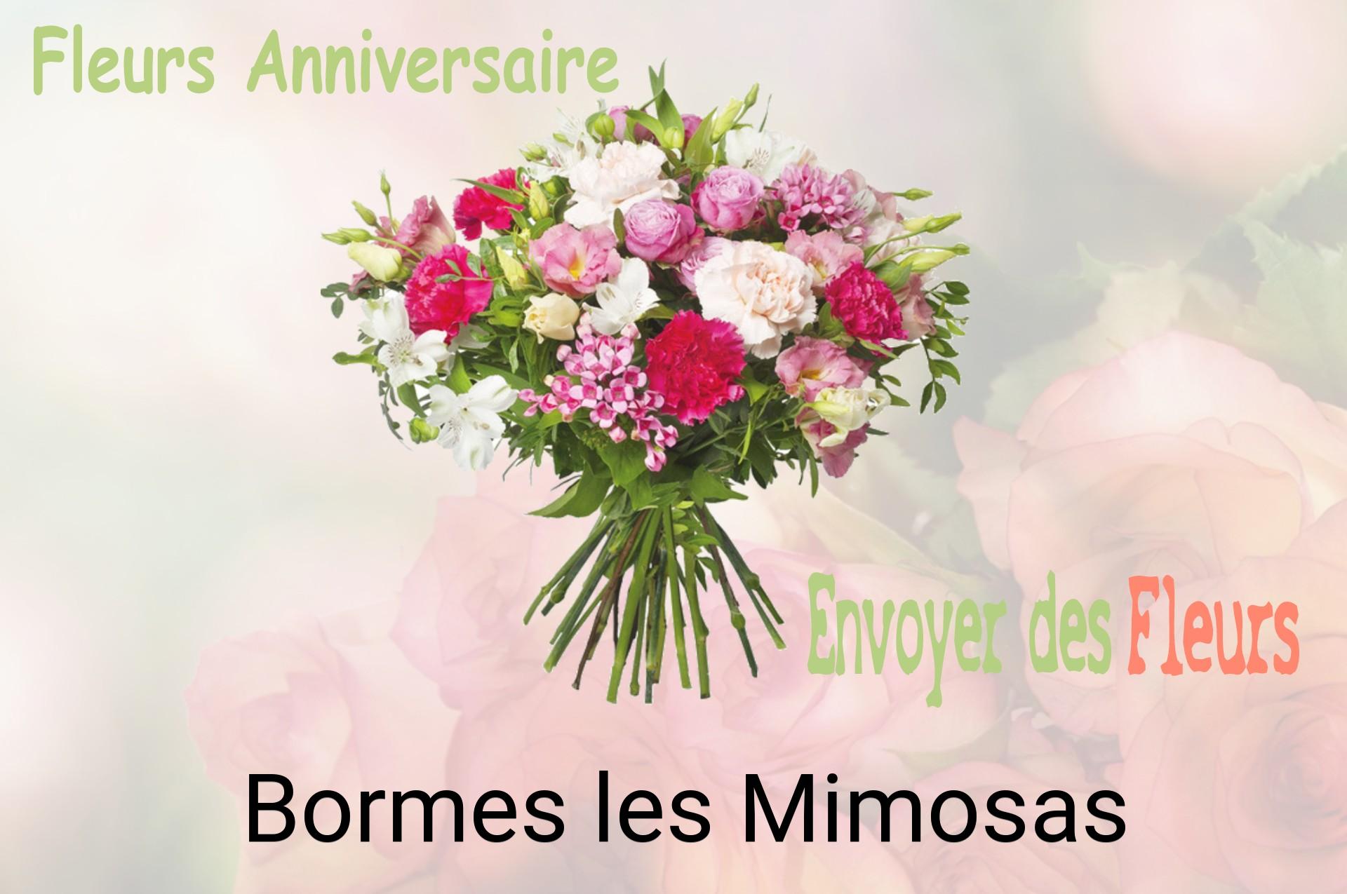 Bouquet de fleurs d’anniversaire livré à Bormes-les-Mimosas